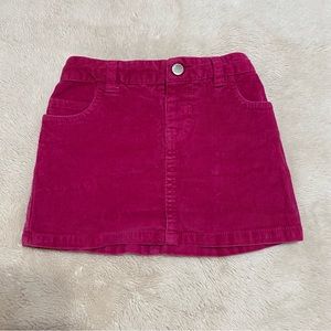 Vintage Old Navy Pink Toddler Girls Corduroy Skirt 3T